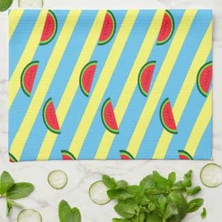 Retro Pastec blue background Kitchen Towel