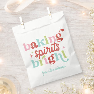 Retro Pastel Baking Spirit's Bright Christmas Favour Bag