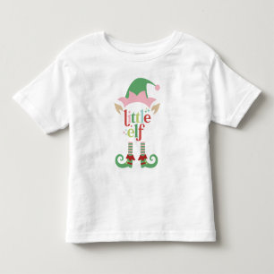 Retro Pastel Christmas   Little Elf Toddler T-shirt
