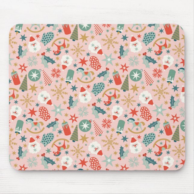 Retro Pastel Christmas  Mouse Pad (Front)