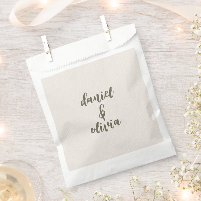 Retro Pastel Colour Daisy Wedding Favour Bag (Clipped)