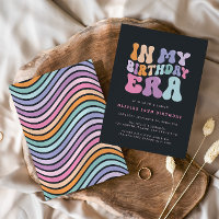 Retro pastel colourful modern birthday era 