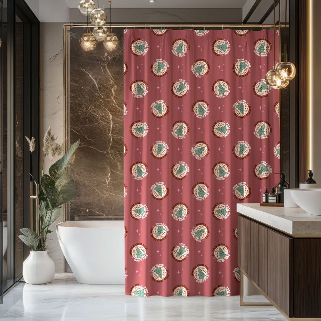 Retro Pastel Curtain Groovy Christmas Gift Idea (Retro Pastel Curtain Groovy Christmas Gift Idea)