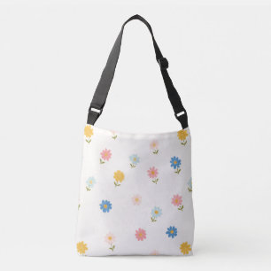 Retro Pastel Floral Baby Crossbody Bag