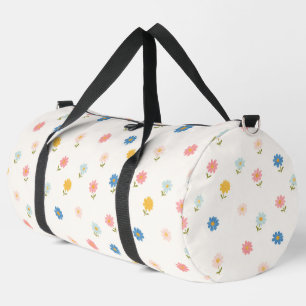 Retro Pastel Floral Baby Duffle Bag