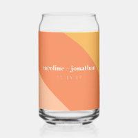 Retro Pastel Geometric Art Custom Wedding