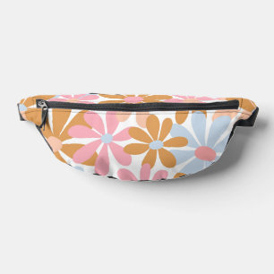 Retro Pastel Groovy Daisy Flower Pattern Fanny Pack