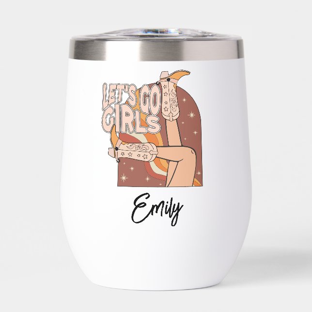 Retro Pastel Pink Rodeo Bachelorette Bride  (Front)