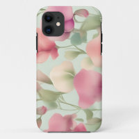 Retro Pastel Sweet Pea Pattern