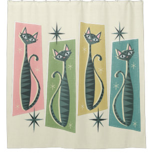 Retro Patchwork Tabbies ©studioxtine