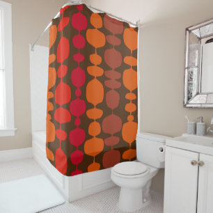 Retro patern shower curtain