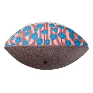 Retro Patriot Smiley Face Football