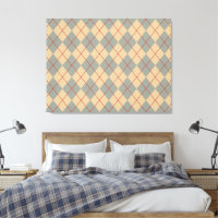  Retro Patriotic Argyle Wall Art