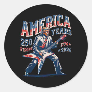 Retro Patriotic Politigovernment Agencyn - 250 Classic Round Sticker