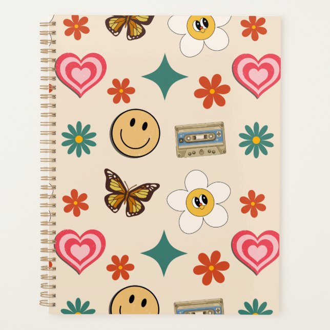 Retro Pattern 01 Planner (Front)