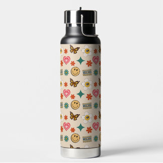Retro Pattern 01 Water Bottle