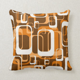 Retro Pattern 1971 Throw Pillow