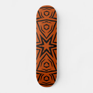Retro Pattern Abstract Art Custom - Skateboard