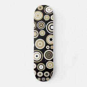 Retro Pattern Abstract Art - Skateboard