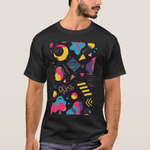 Retro Pattern Art Synthwave 80s T-Shirt