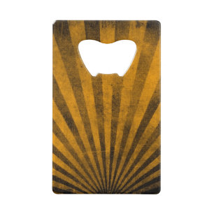 Retro pattern background credit card bottle opener