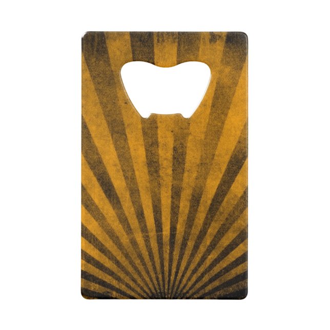 Retro pattern background credit card bottle opener (Front)