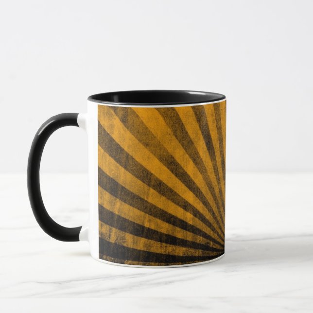 Retro pattern background mug (Left)