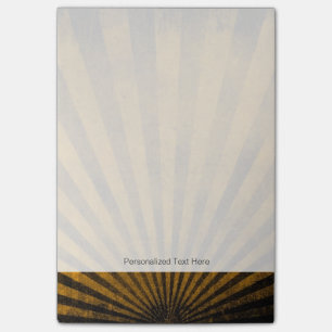 Retro pattern background post-it notes