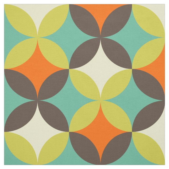 Retro pattern flower fabric (Swatch)
