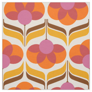 Retro pattern flower fabric