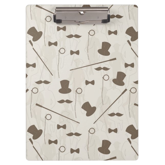 Retro pattern for man 2 clipboard (Front)