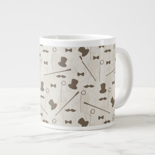 Retro pattern for man 2 large coffee mug