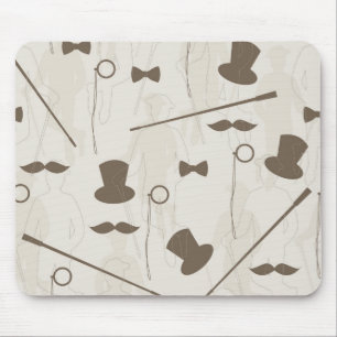 Retro pattern for man 2 mouse pad