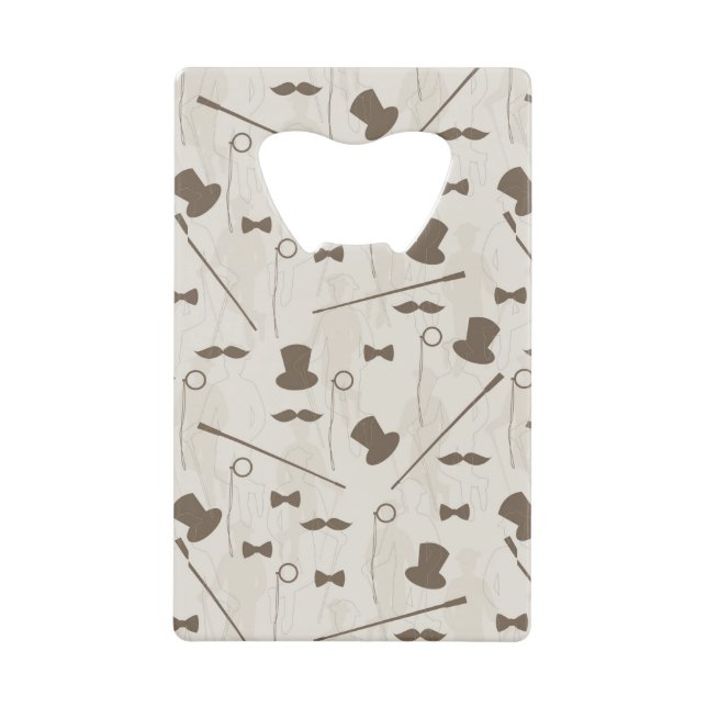 Retro pattern for man 2 wallet bottle opener (Front)