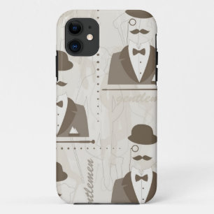 Retro pattern for man iPhone 11 case