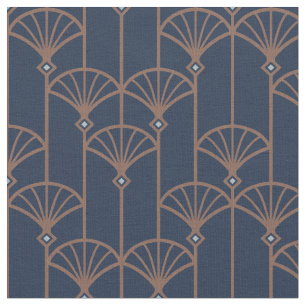 Retro pattern in Art deco style. Fabric