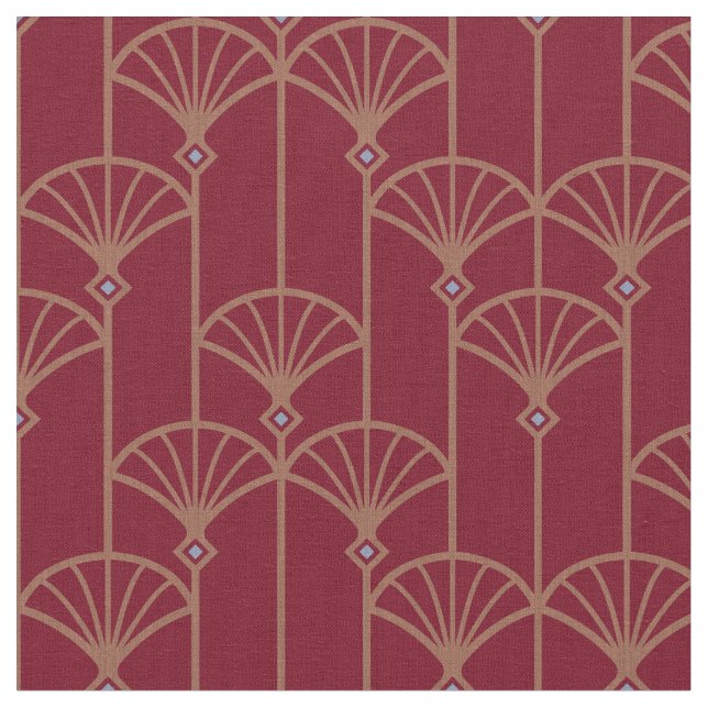 Retro pattern in Art deco style. Fabric (Close Up)