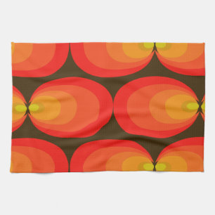 retro pattern kitchen towel