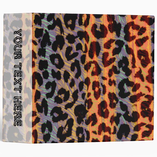 Retro pattern leopard fur abstract texture binder (Front/Spine)