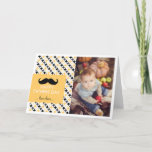 Retro Pattern | Moustache Father's Day Card<br><div class="desc">Fun and whimsical Father's day card featuring colourful retro pattern.</div>