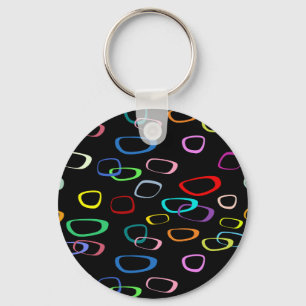 Retro pattern on keychain