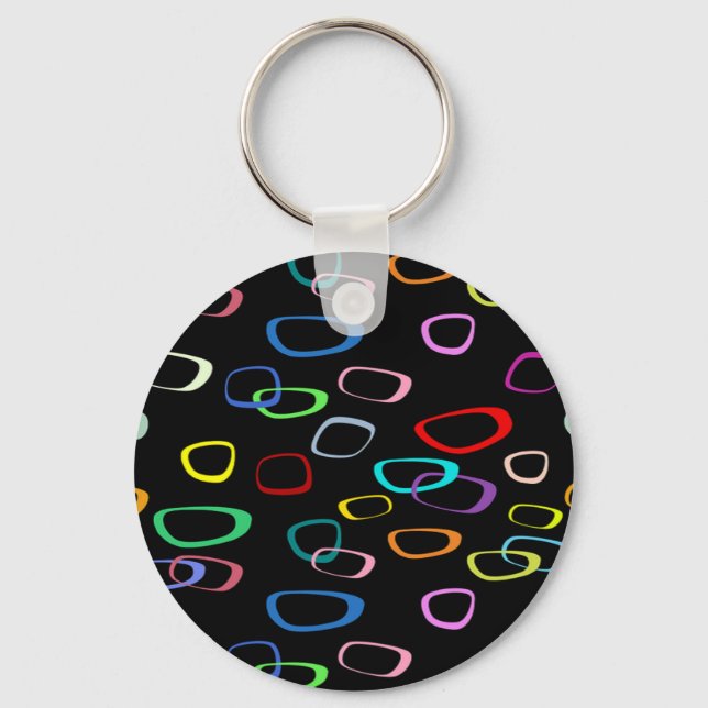 Retro pattern on keychain (Front)