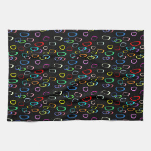 Retro pattern on kitchen towel