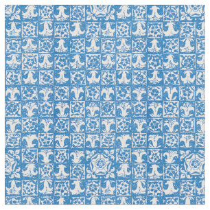 Retro Pattern Vintage Tarot Card Back  Fabric