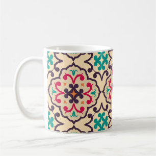 Retro pattern: wallpaper, textile design coffee mug