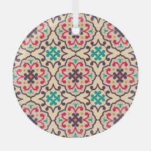 Retro pattern: wallpaper, textile design glass ornament