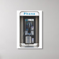 Retro Payphone Design, Vintage Telephone Booth Art