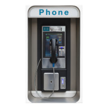 Retro Payphone Design, Vintage Telephone Booth Art