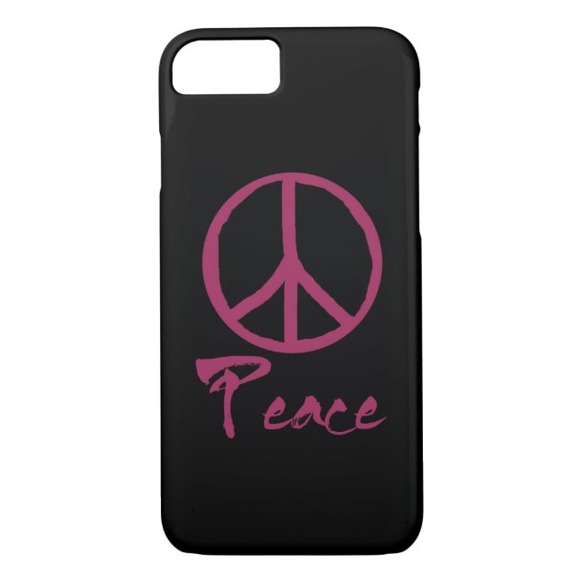 Retro Peace Sign Case-Mate iPhone Case (Back)