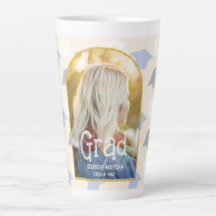 Retro Peach Graduation Latte Mug